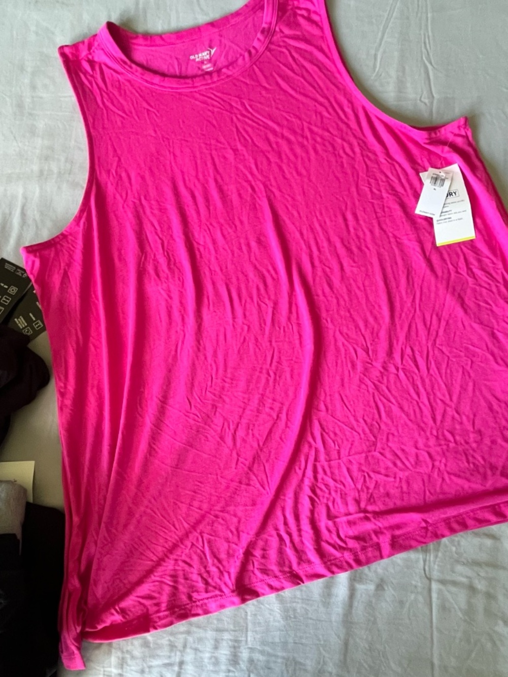 Lot 7 Women Workout Tank Tops XL Old Navy Ideology Workout Activewear New - Picture 3 of 4